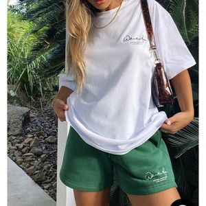 White Fox Green Check it Out Shorts and Shirt